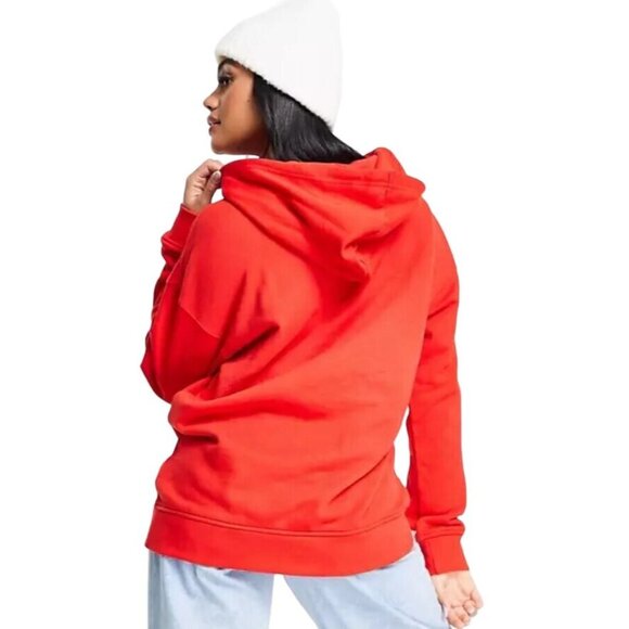 Adidas Trefoil Logo Red Pullover Hoodie - Picture 2 of 7